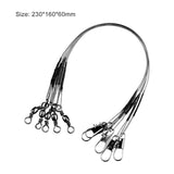 5pcs 16cm 23cm Fishing Tackle Lure Trace Wire 15cm 23cm 30cm Length Anti-bite Fishing Wire with Stainless Steel Leader