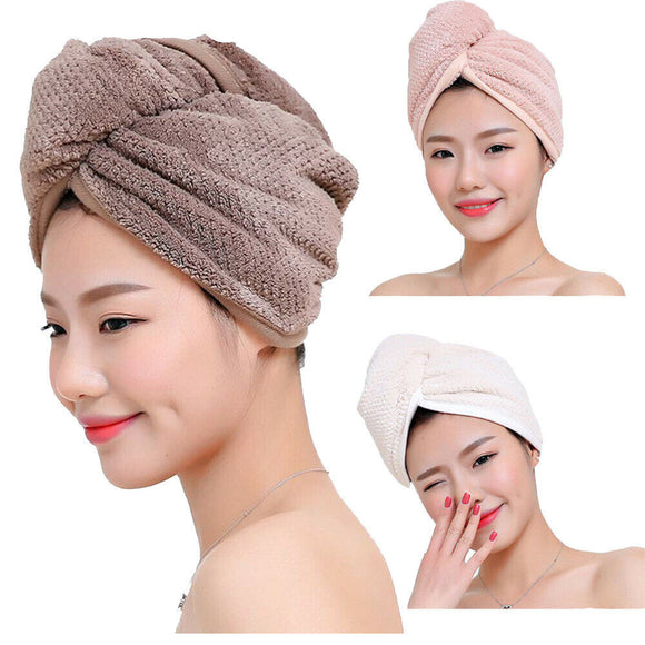 Absorbent Fast Quick Drying Towel Swimming Towel Microfiber Hair Wrap Bath Towel Cap Hat