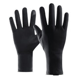 Women Men Winter Bike Gloves Thermal Touch Screen Full Finger Cycling Gloves Windproof Long Gloves Black