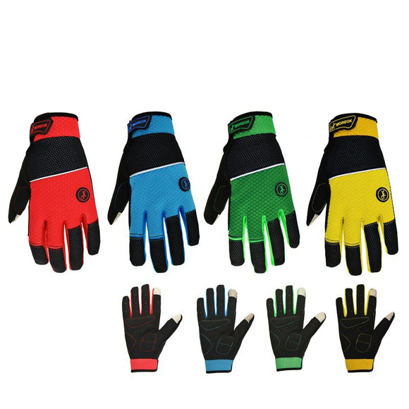 Non-slip winter thermal fleece cycling glove Windproof road bike glove full finger MTB Sport racing bicycle motorcycle mittens