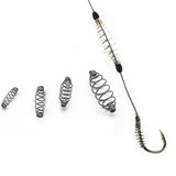 100pcs Spring set Fishhook Swivel Carp Fly Fishing Hooks Single Circle Fishing Tackle Accessories jig Lure Line Cord Tool