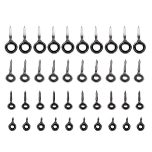 40pcs Raft Fishing Rod Guides Rings 3# 4# 5# 6# Line Rings Guides Tip Tops for Ocean Sea River Fishing Rods Accessories